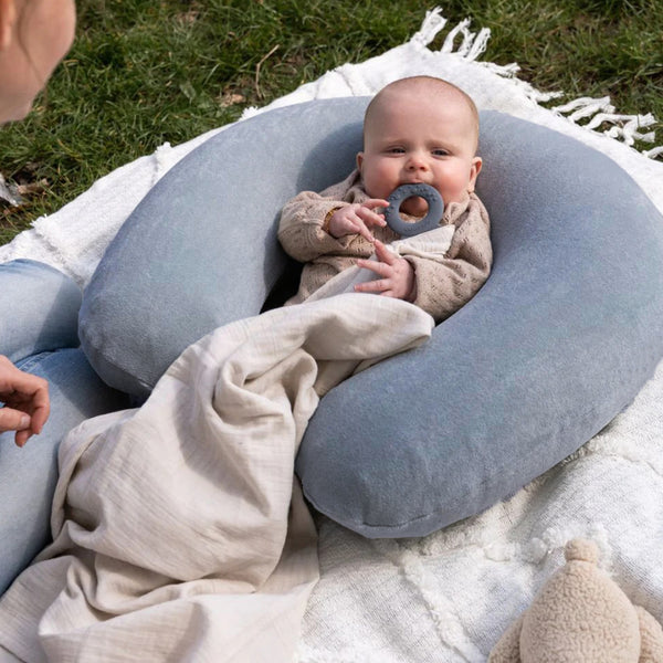 Soft Velvet Stuff Baby Nursing Pillow For Newborn / C Shape Support Pillow