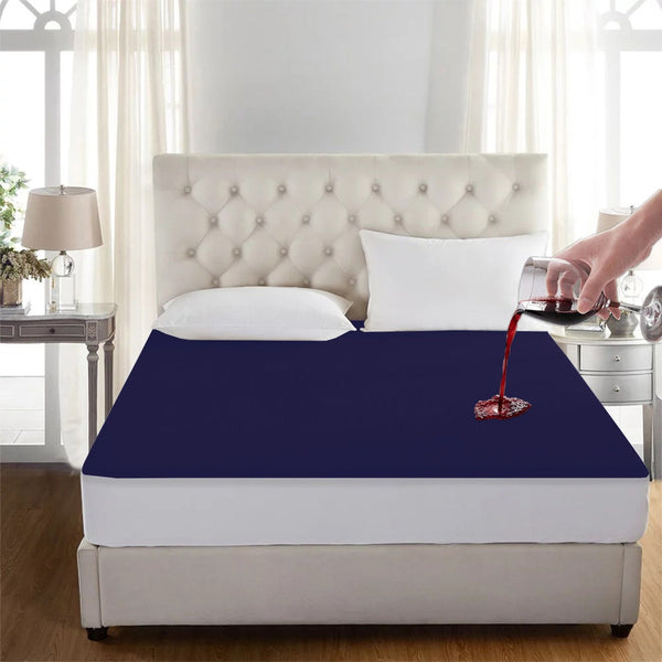 Poly Cotton Jointless 100% Waterproof Mattress Protector -5 Colors