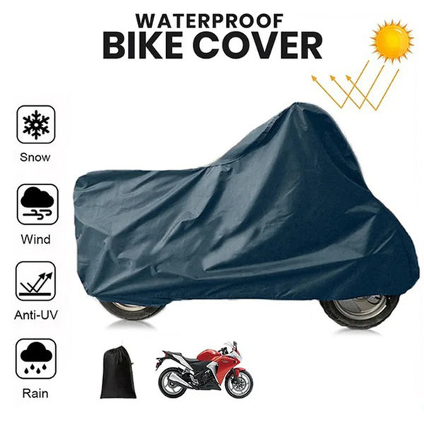 Poly Cotton Waterproof & Dustproof Bike Cover- 3 Colors