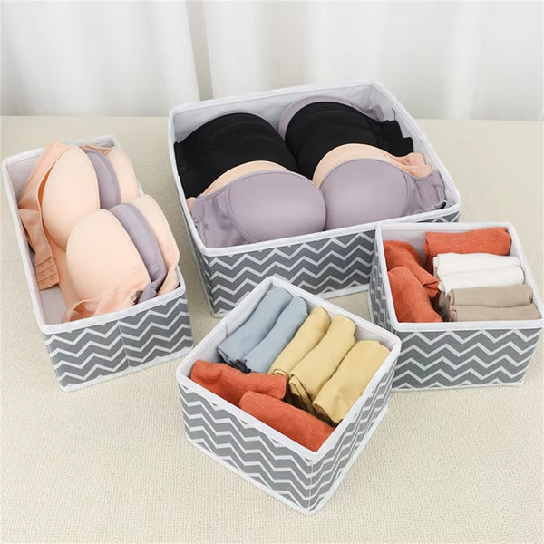 Pack of 3 Drawer Organizers-Wavy