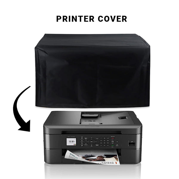 Waterproof & Dustproof Printer Cover (Black & Silver)