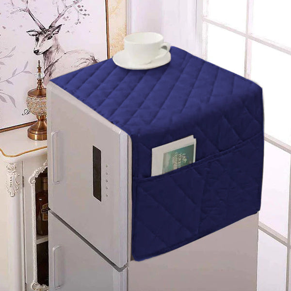 Dust Proof Refrigerator Cover With Side Pockets