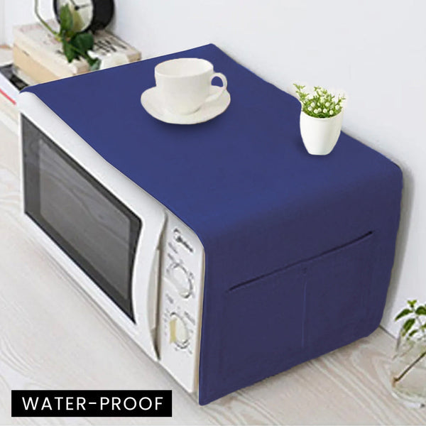 Waterproof Poly Cotton Microwave Oven Cover With Side Pockets