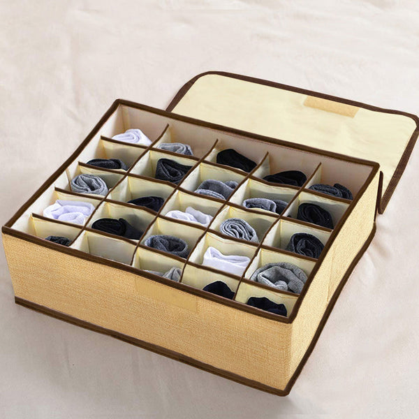 24 Grids Non-Woven Socks Organizer